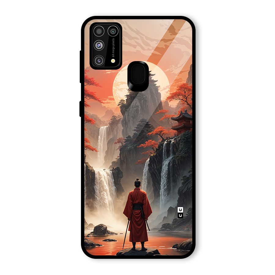 Ancient Waterfall Glass Back Case for Galaxy M31