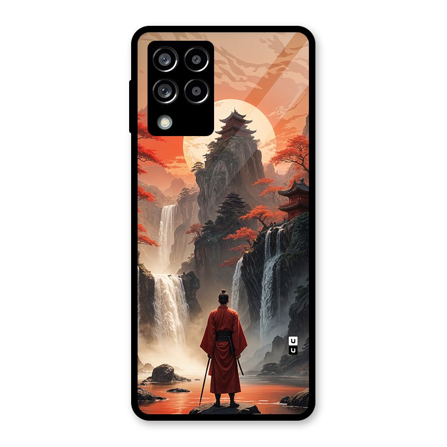 Ancient Waterfall Glass Back Case for Galaxy M53 5G