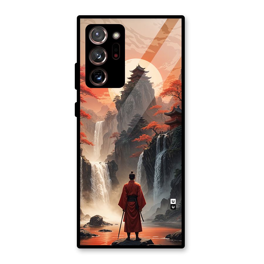 Ancient Waterfall Glass Back Case for Galaxy Note 20 Ultra 5G