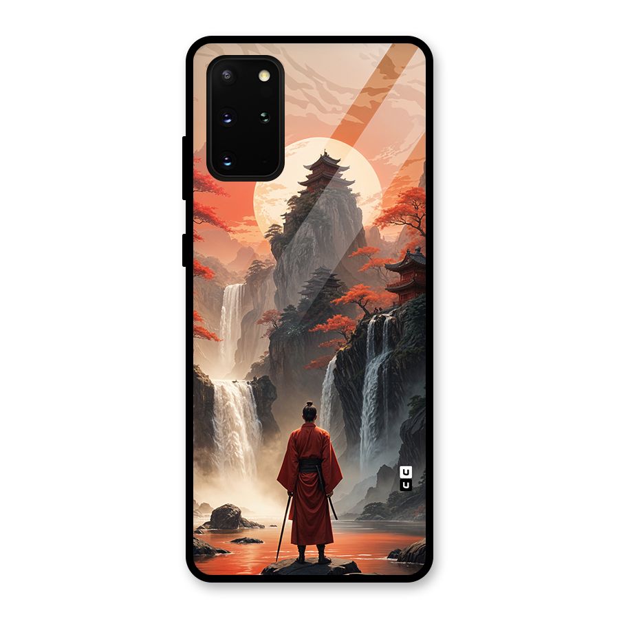 Ancient Waterfall Glass Back Case for Galaxy S20 Plus