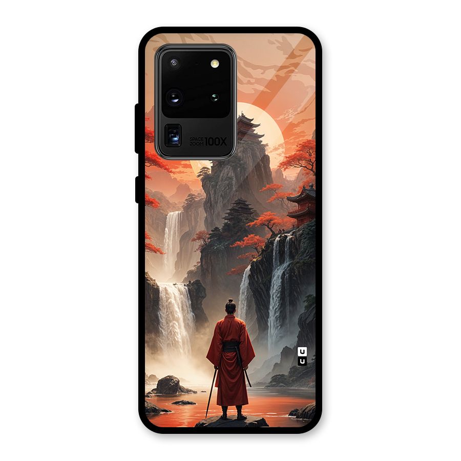 Ancient Waterfall Glass Back Case for Galaxy S20 Ultra