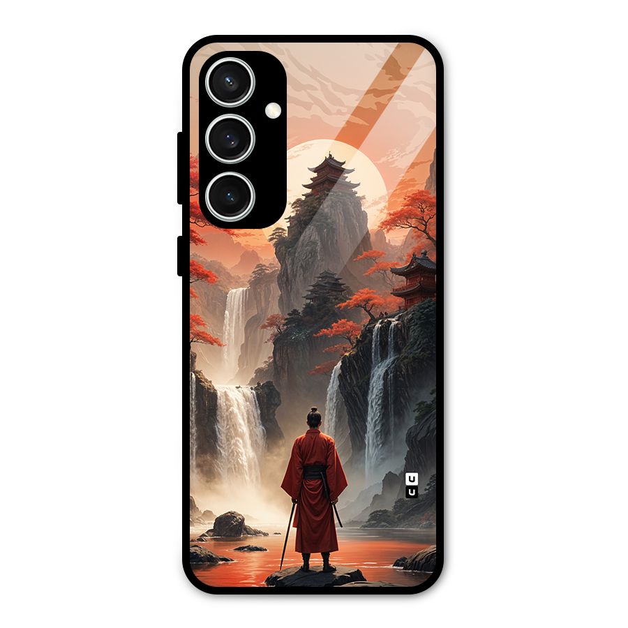 Ancient Waterfall Glass Back Case for Galaxy S23 FE