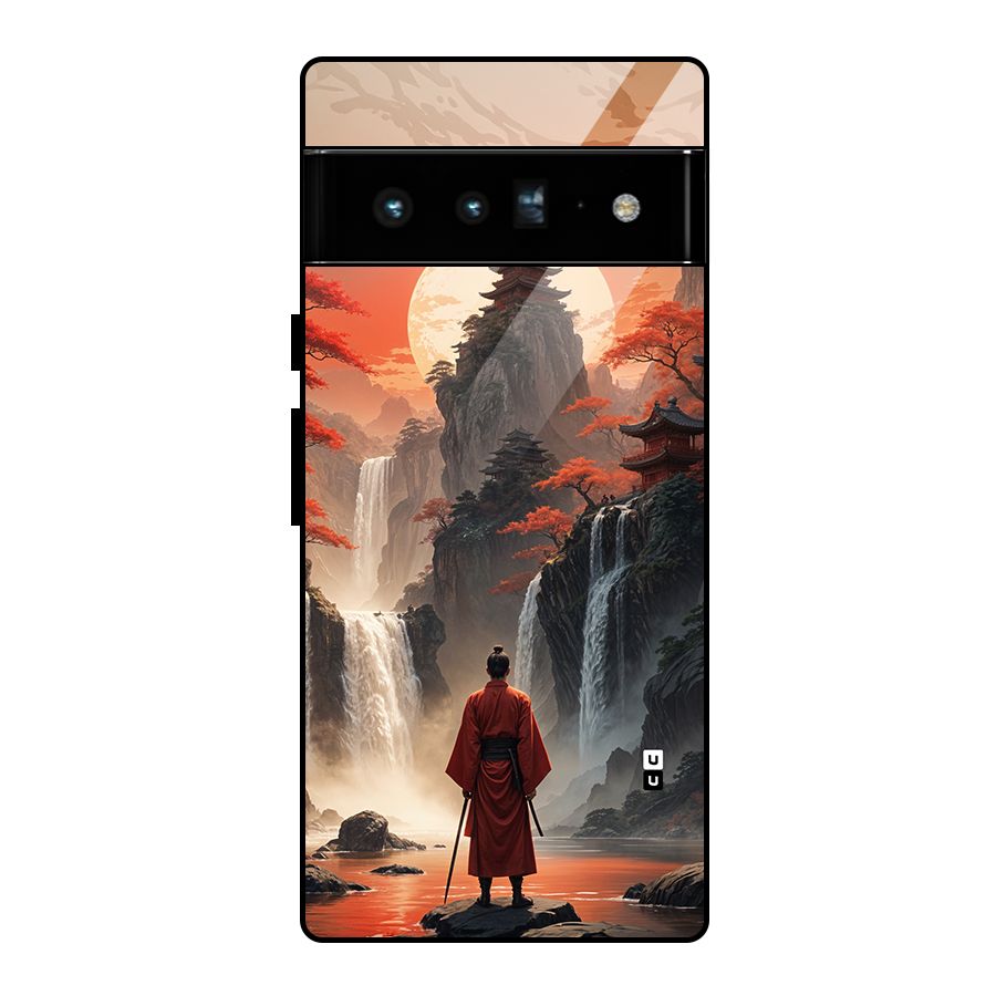 Ancient Waterfall Glass Back Case for Google Pixel 6 Pro