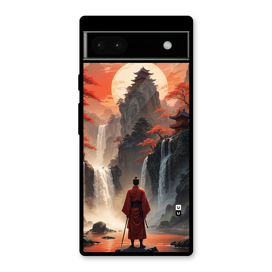 Ancient Waterfall Glass Back Case for Google Pixel 6a
