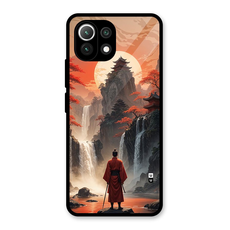 Ancient Waterfall Glass Back Case for Mi 11 Lite NE 5G