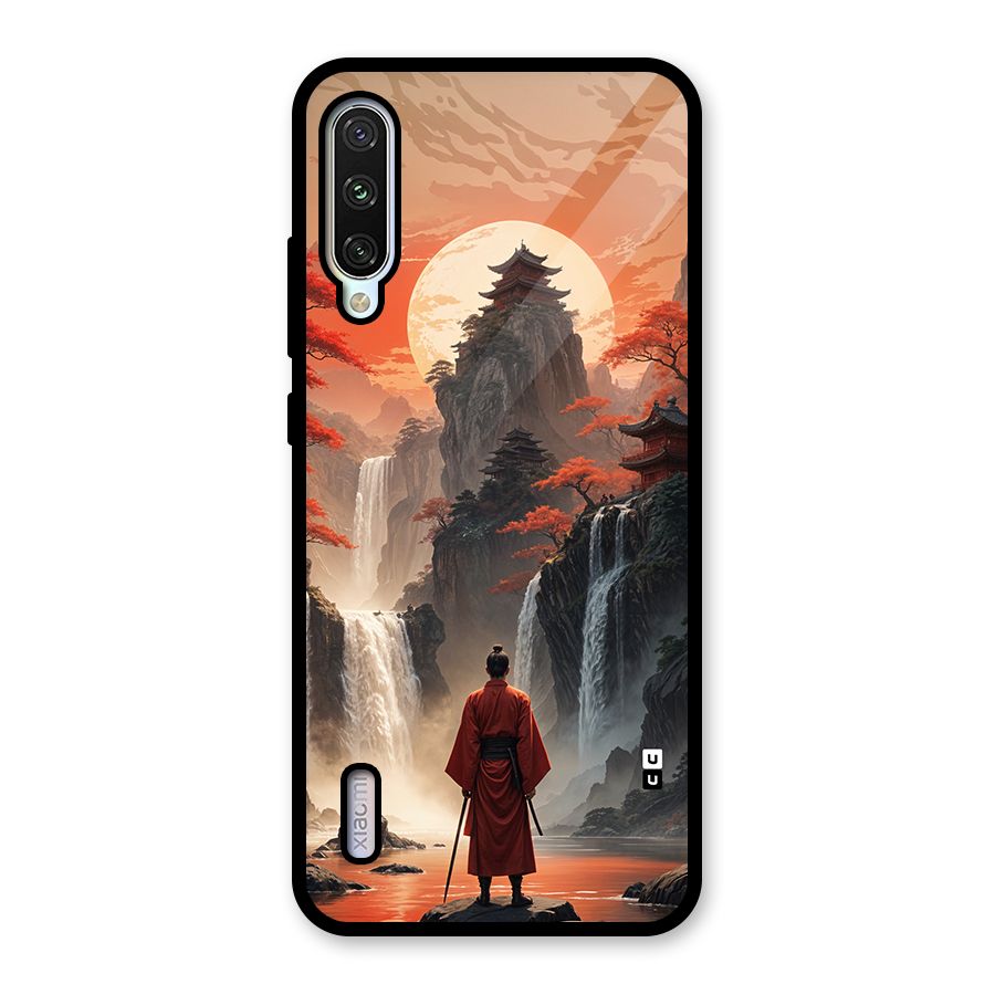 Ancient Waterfall Glass Back Case for Mi A3