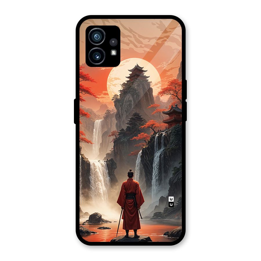 Ancient Waterfall Glass Back Case for Nothing Phone 1