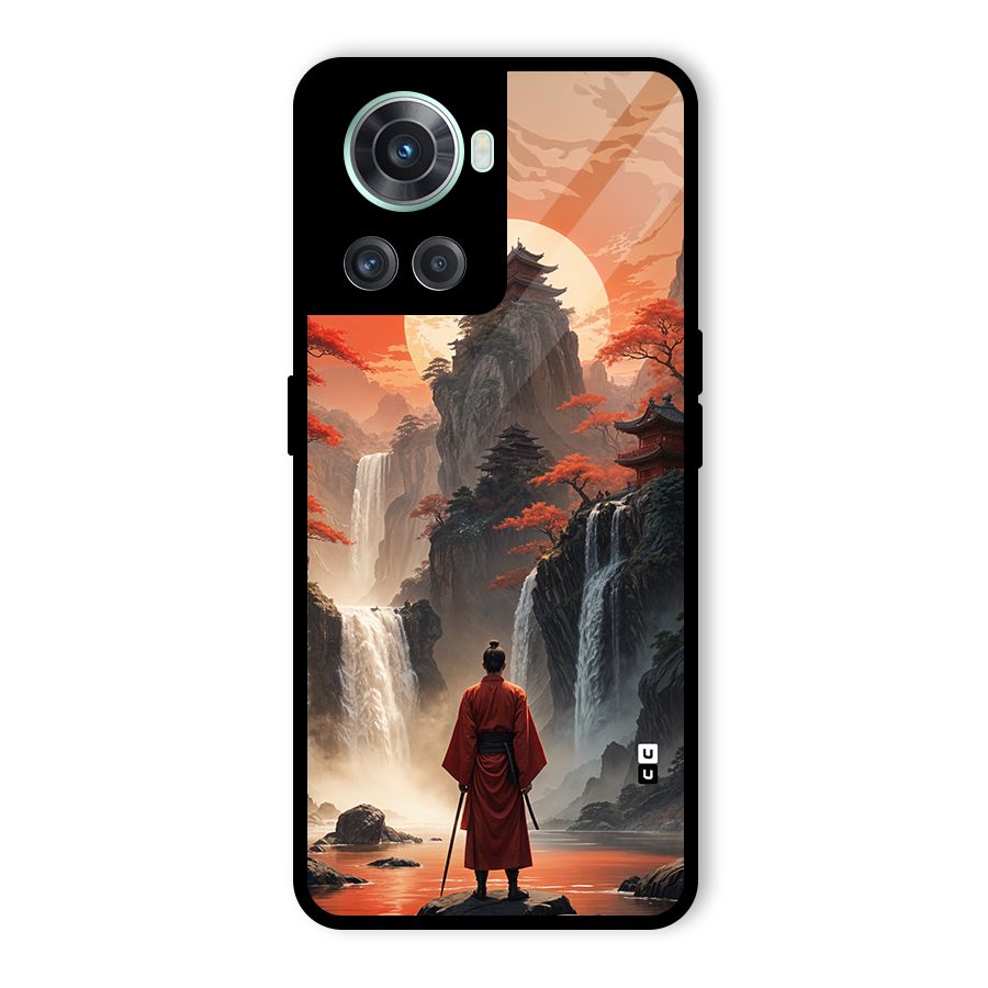 Ancient Waterfall Glass Back Case for OnePlus 10R
