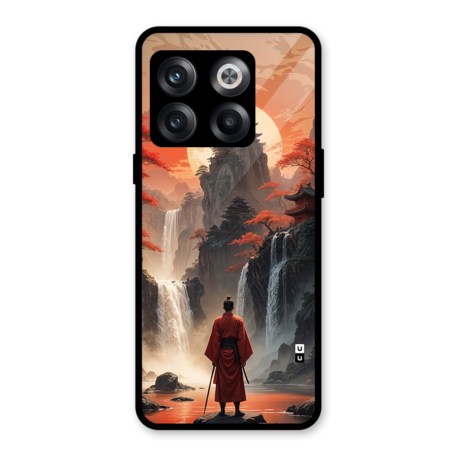 Ancient Waterfall Glass Back Case for OnePlus 10T