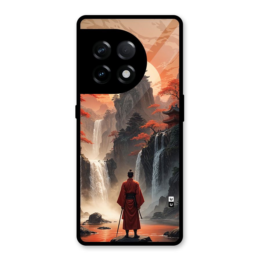 Ancient Waterfall Glass Back Case for OnePlus 11R