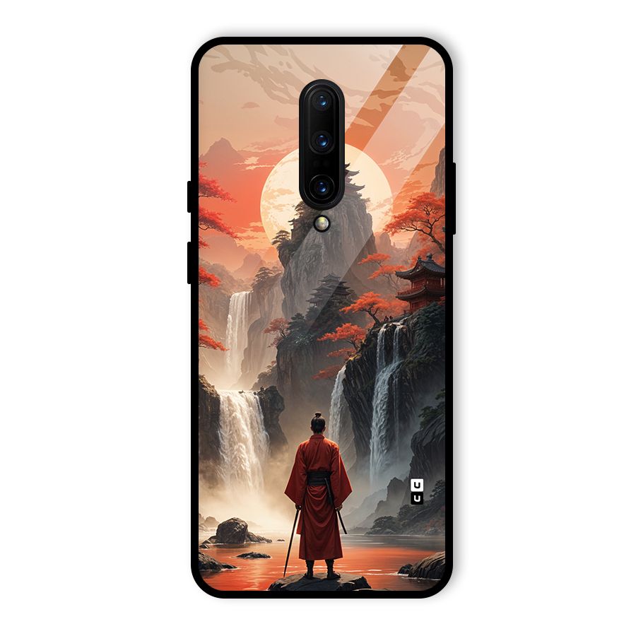 Ancient Waterfall Glass Back Case for OnePlus 7 Pro