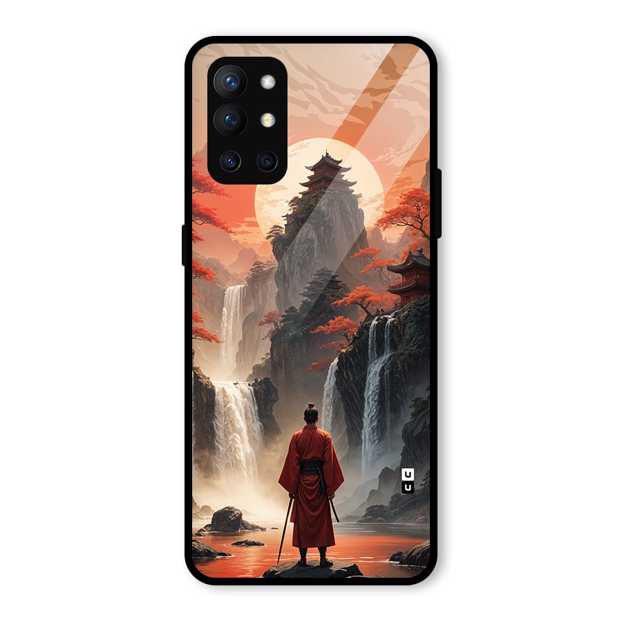 Ancient Waterfall Glass Back Case for OnePlus 9R