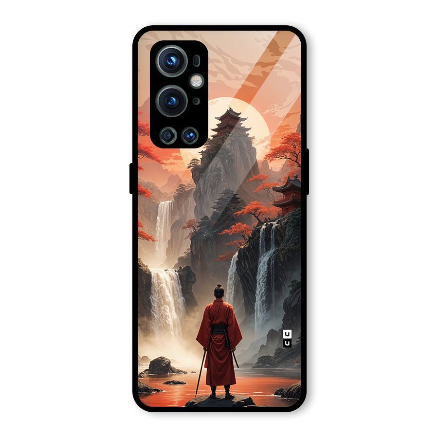 Ancient Waterfall Glass Back Case for OnePlus 9 Pro