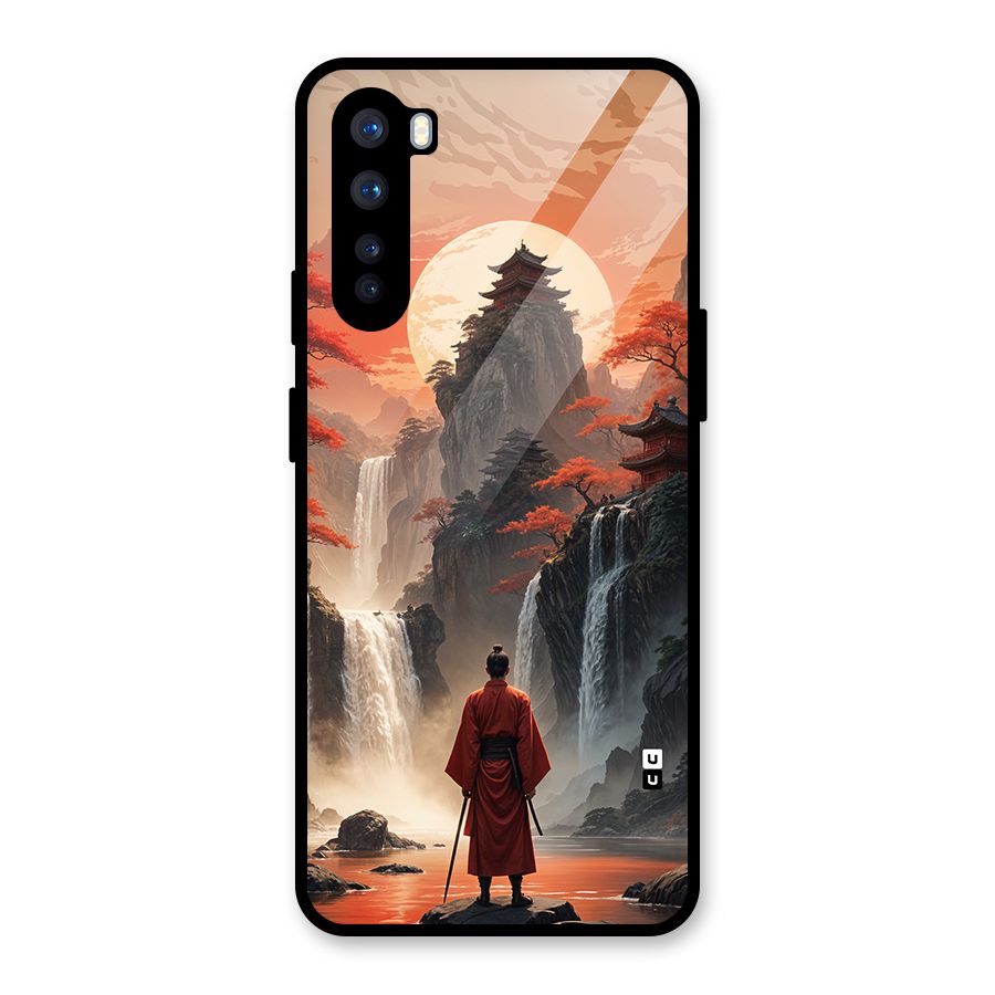 Ancient Waterfall Glass Back Case for OnePlus Nord