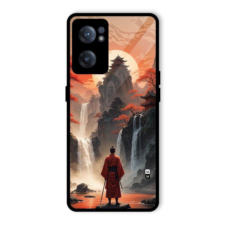 Ancient Waterfall Glass Back Case for OnePlus Nord CE 2 5G