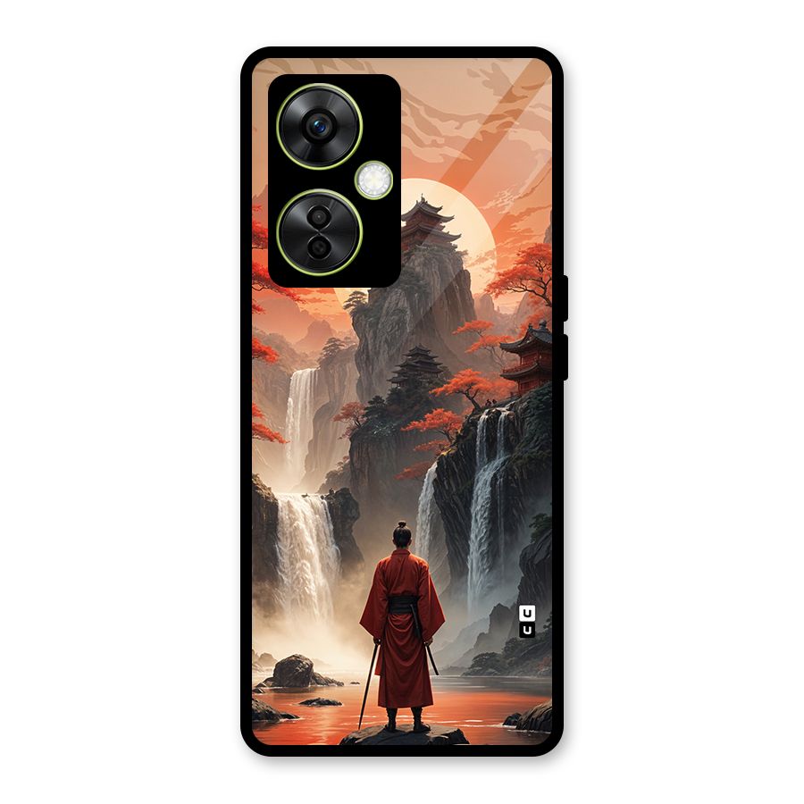 Ancient Waterfall Glass Back Case for OnePlus Nord CE 3 Lite