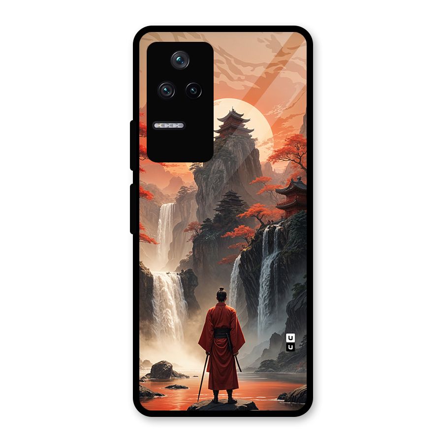 Ancient Waterfall Glass Back Case for Poco F4 5G