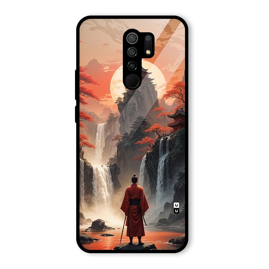 Ancient Waterfall Glass Back Case for Poco M2