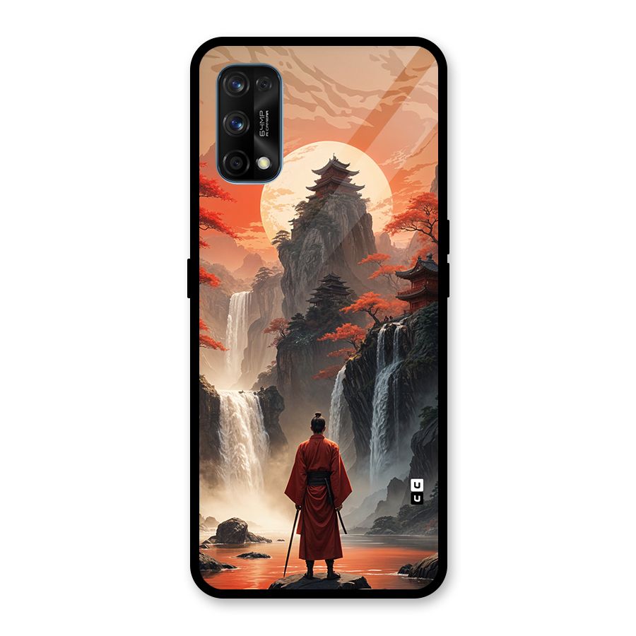 Ancient Waterfall Glass Back Case for Realme 7 Pro