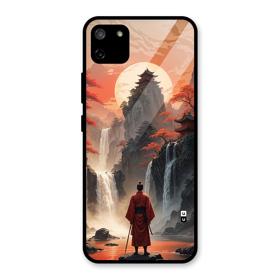 Ancient Waterfall Glass Back Case for Realme C11
