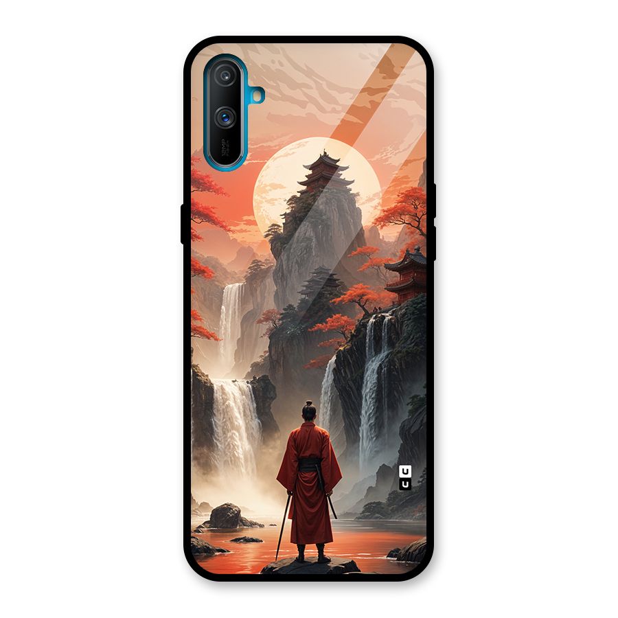Ancient Waterfall Glass Back Case for Realme C3
