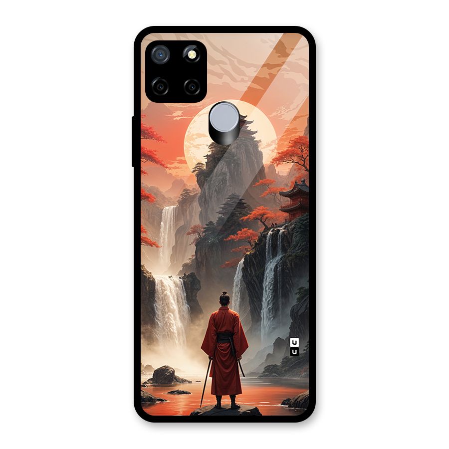 Ancient Waterfall Glass Back Case for Realme Narzo 20