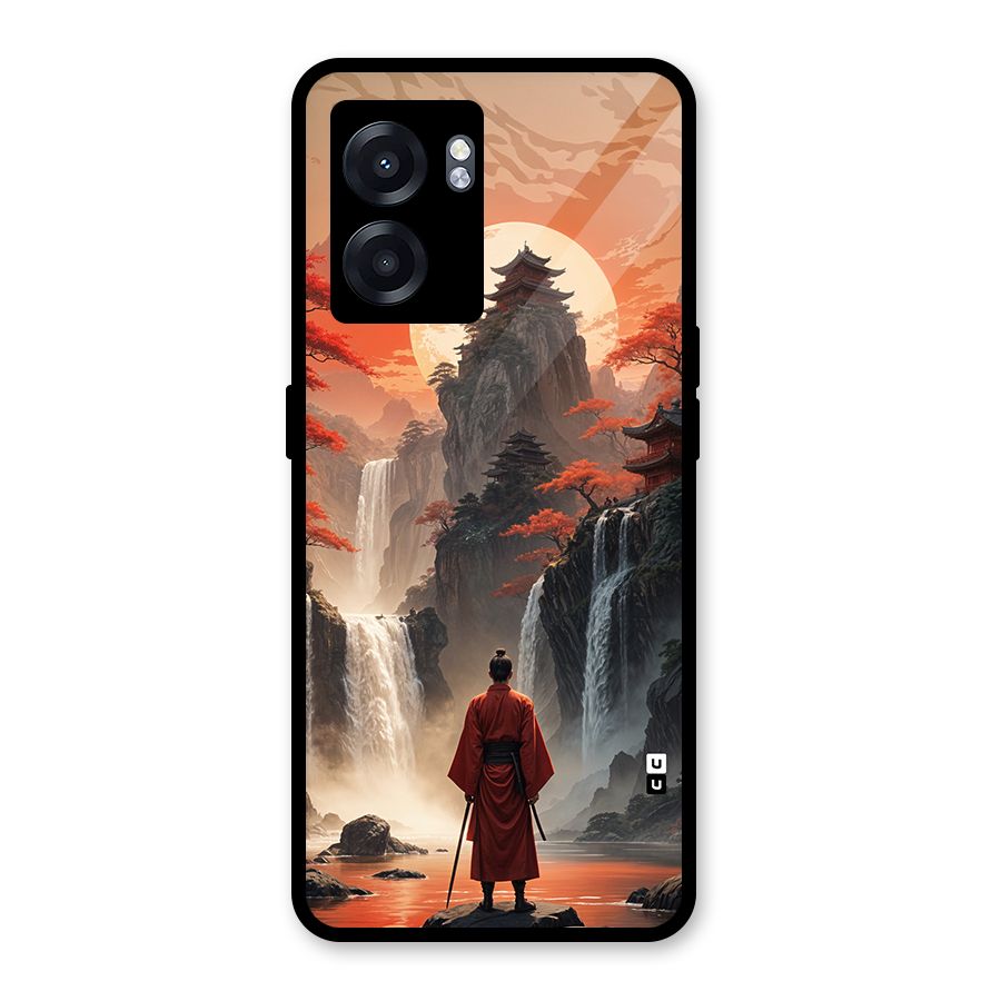 Ancient Waterfall Glass Back Case for Realme Narzo 50 5G