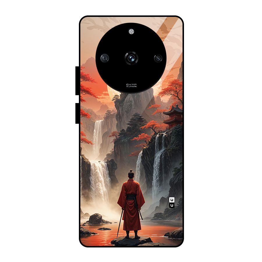 Ancient Waterfall Glass Back Case for Realme Narzo 60 5G