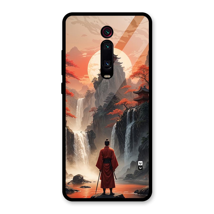 Ancient Waterfall Glass Back Case for Redmi K20