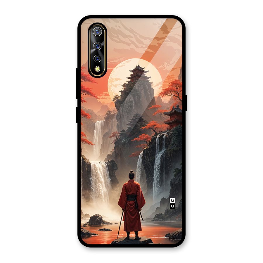 Ancient Waterfall Glass Back Case for Vivo S1