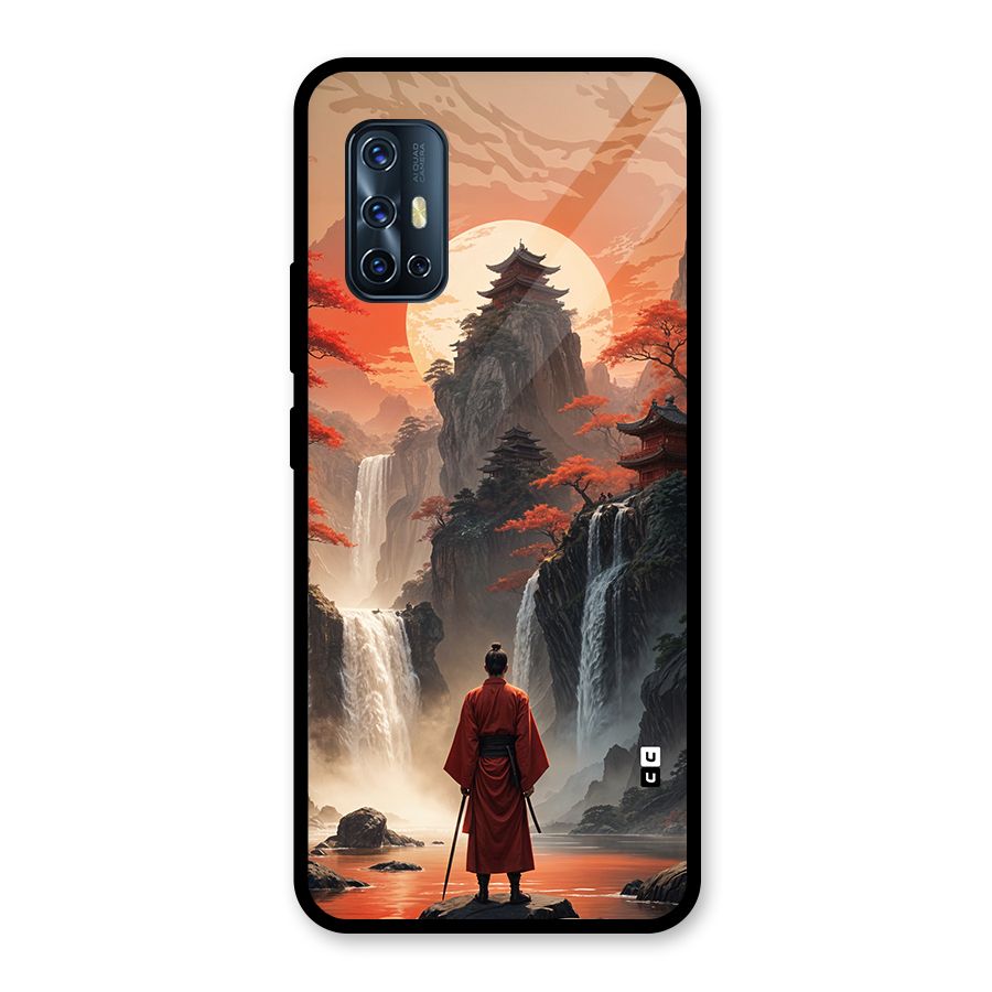 Ancient Waterfall Glass Back Case for Vivo V17
