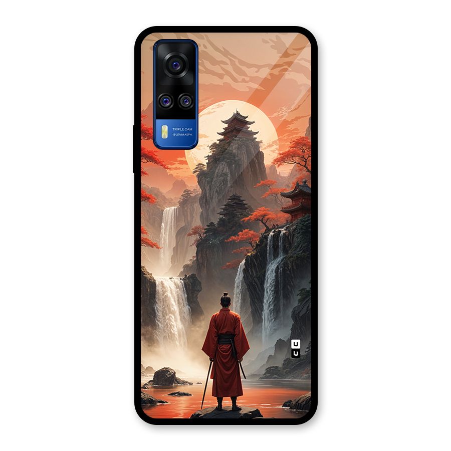 Ancient Waterfall Glass Back Case for Vivo Y31