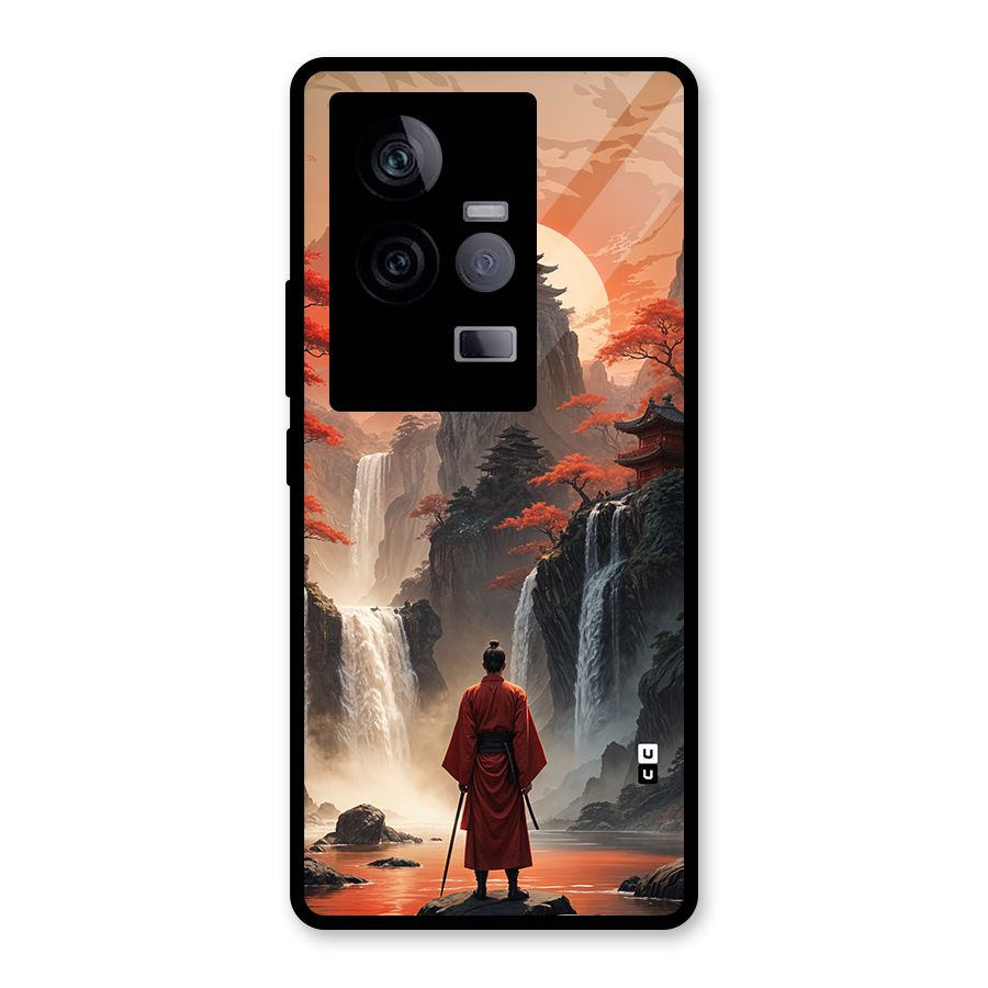 Ancient Waterfall Glass Back Case for Vivo iQOO 11 5G