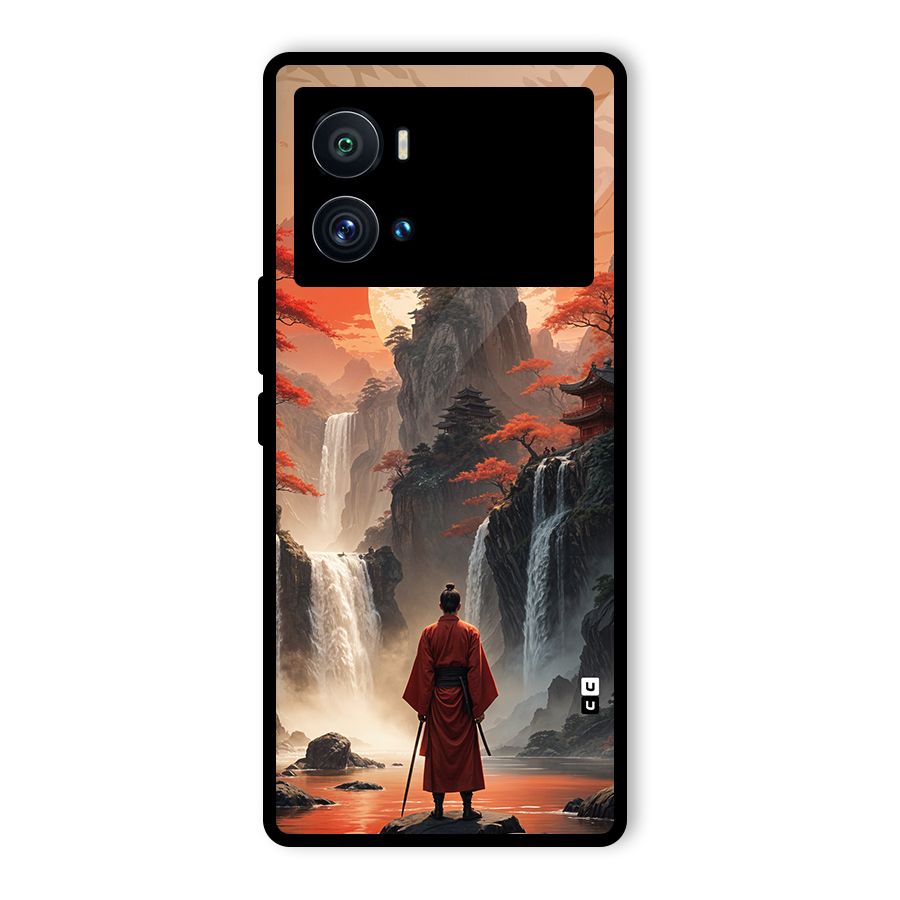Ancient Waterfall Glass Back Case for Vivo iQOO 9 Pro