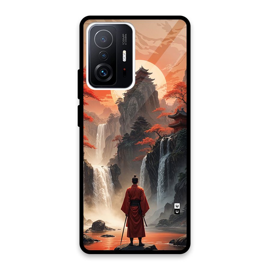 Ancient Waterfall Glass Back Case for Xiaomi 11T Pro