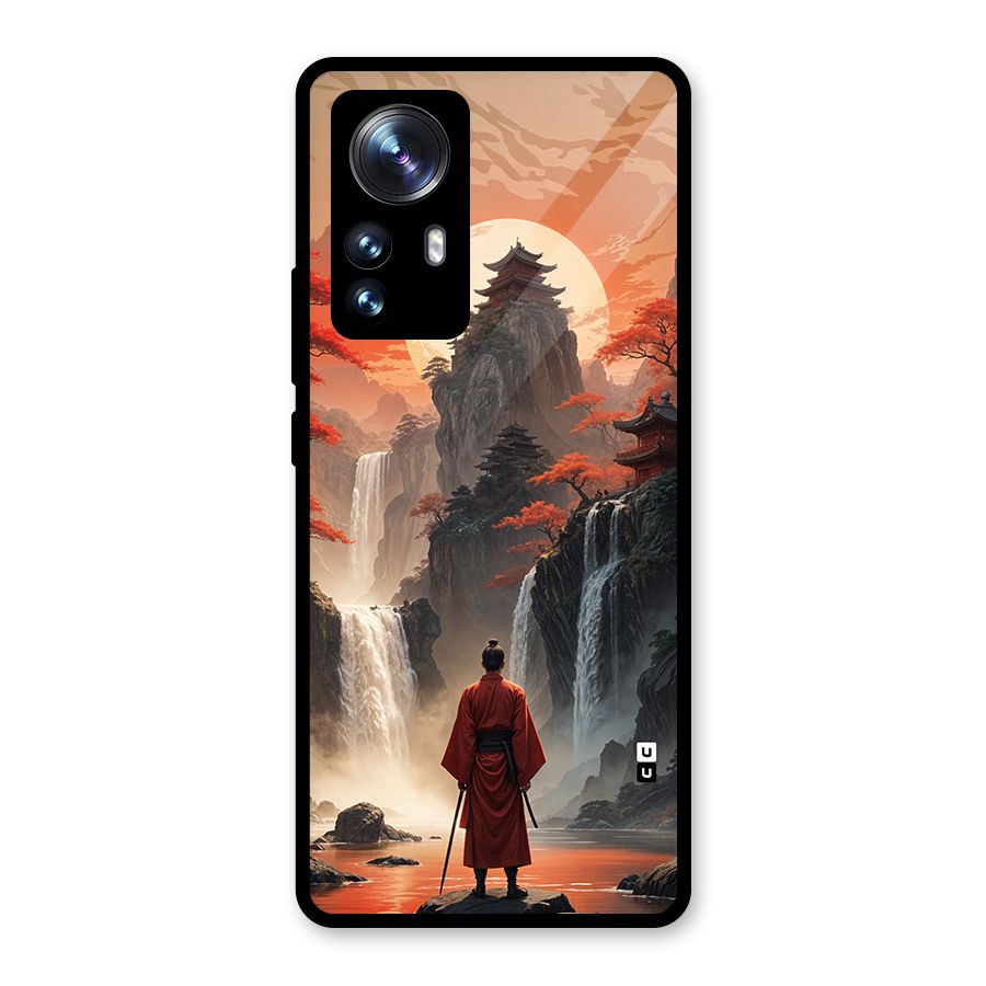 Ancient Waterfall Glass Back Case for Xiaomi 12 Pro