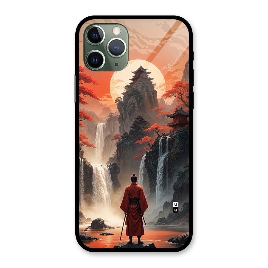 Ancient Waterfall Glass Back Case for iPhone 11 Pro