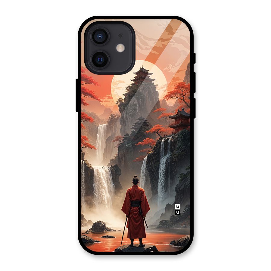 Ancient Waterfall Glass Back Case for iPhone 12