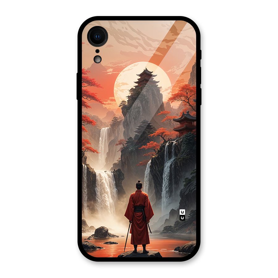 Ancient Waterfall Glass Back Case for iPhone XR