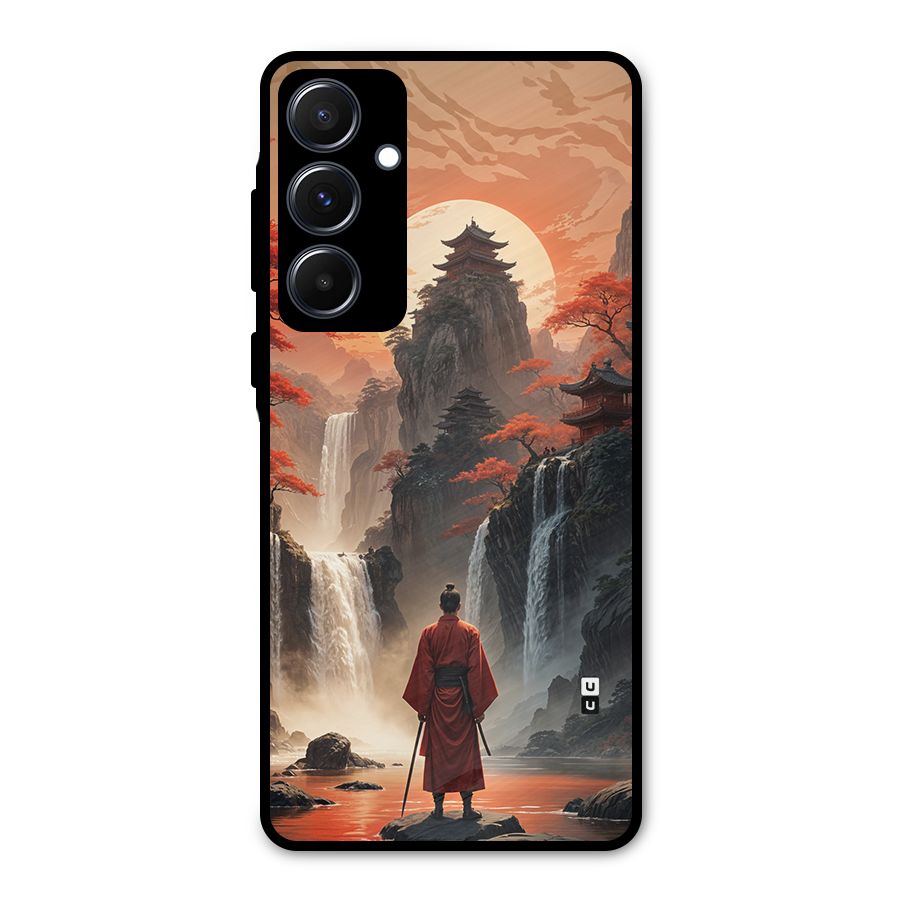 Ancient Waterfall Metal Back Case for Galaxy A55