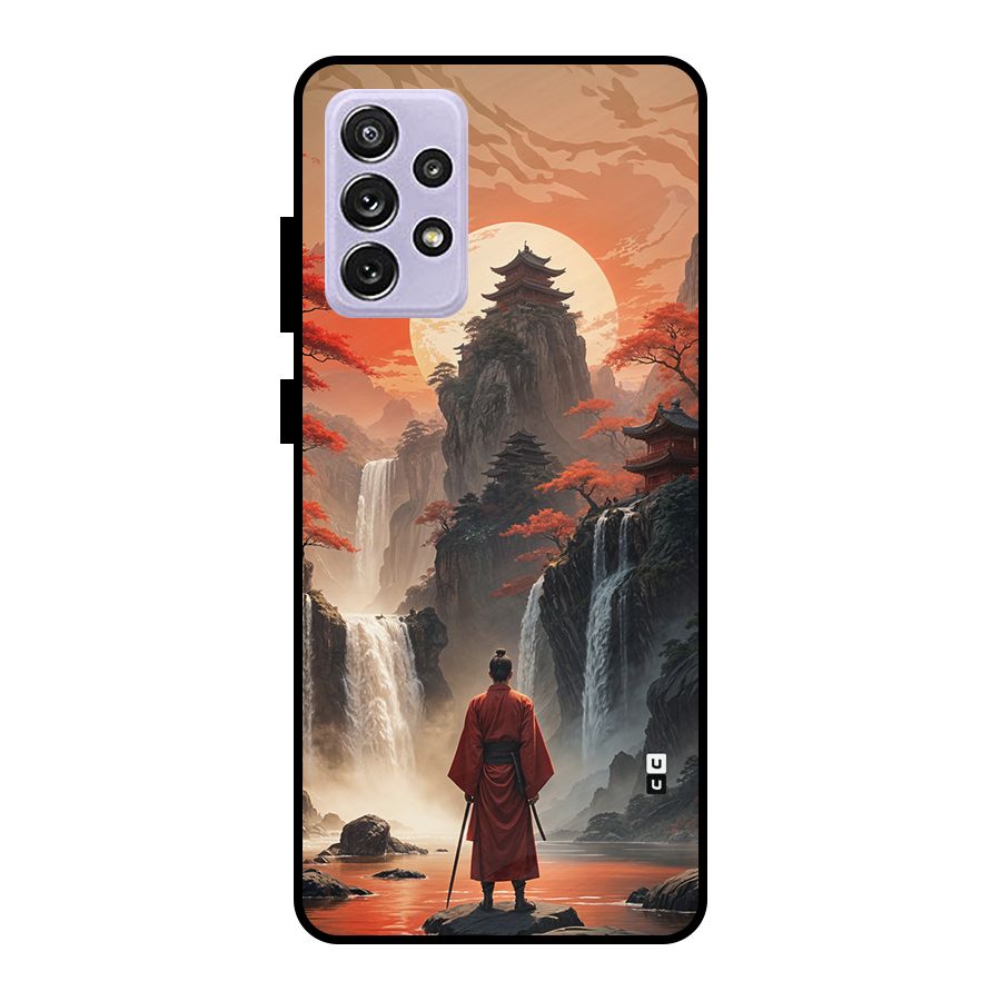 Ancient Waterfall Metal Back Case for Galaxy A72