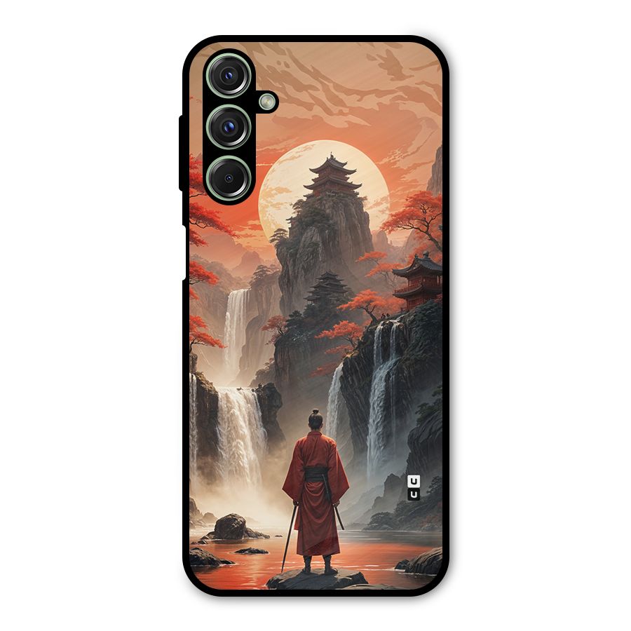Ancient Waterfall Metal Back Case for Galaxy M34