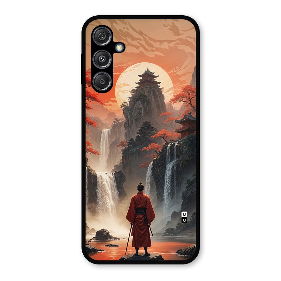 Ancient Waterfall Metal Back Case for Galaxy M34 5G