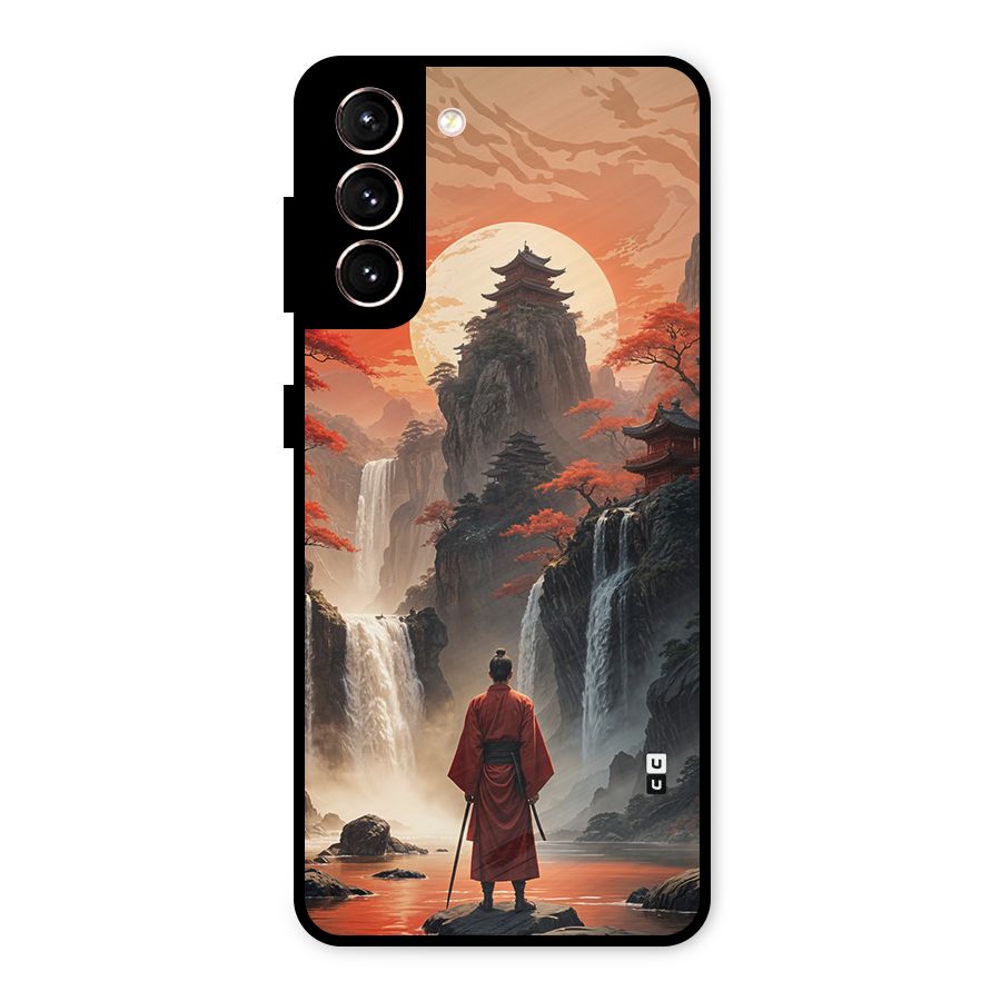 Ancient Waterfall Metal Back Case for Galaxy S21 5G