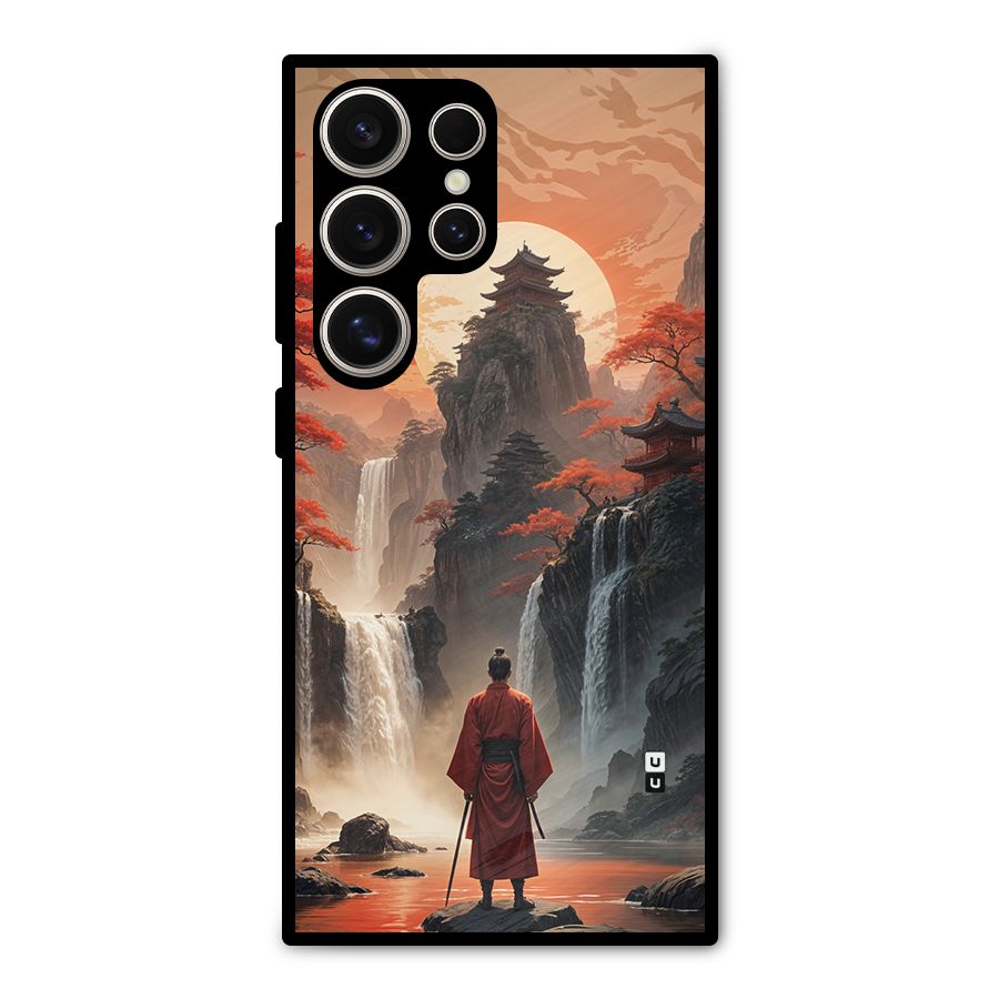 Ancient Waterfall Metal Back Case for Galaxy S24 Ultra