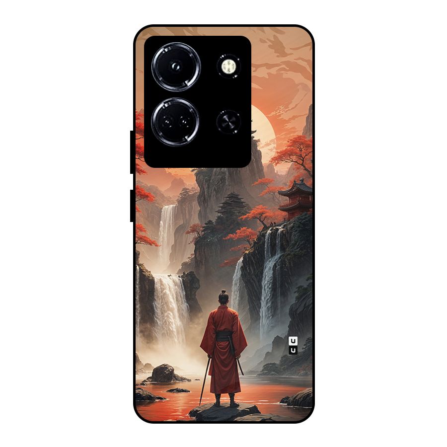 Ancient Waterfall Metal Back Case for Infinix Note 30 5G