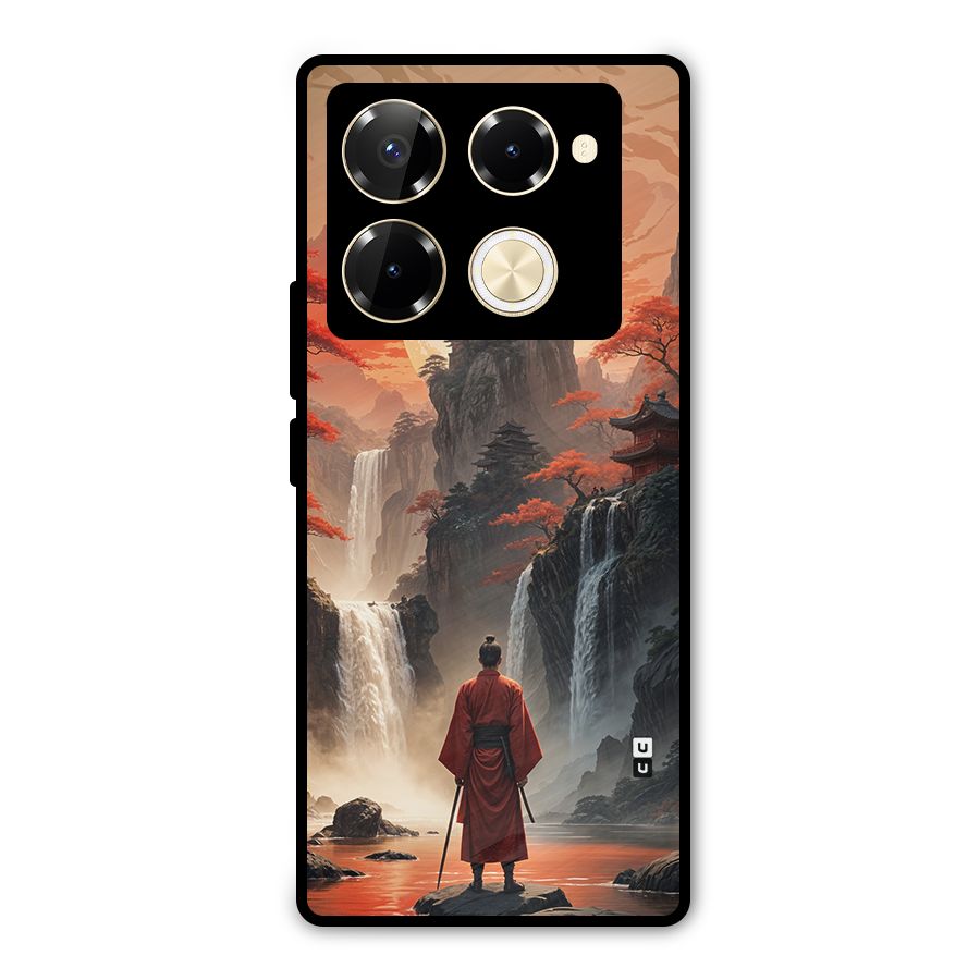 Ancient Waterfall Metal Back Case for Infinix Note 40 Pro