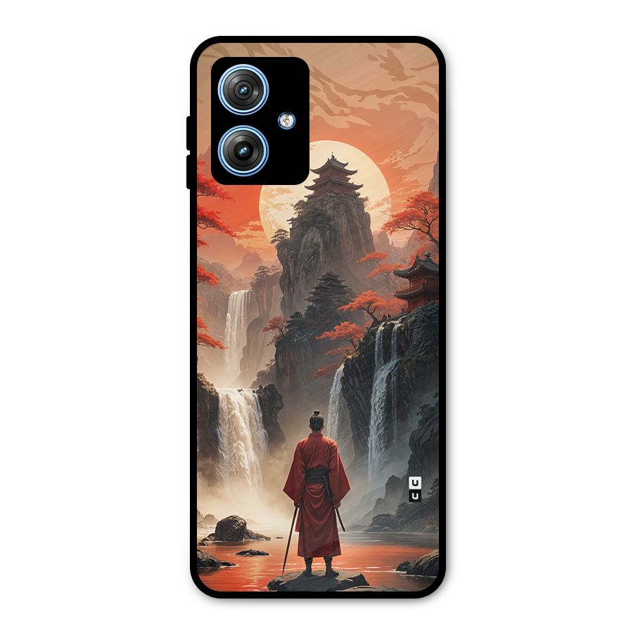 Ancient Waterfall Metal Back Case for Moto G54