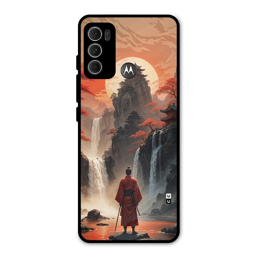 Ancient Waterfall Metal Back Case for Moto G60