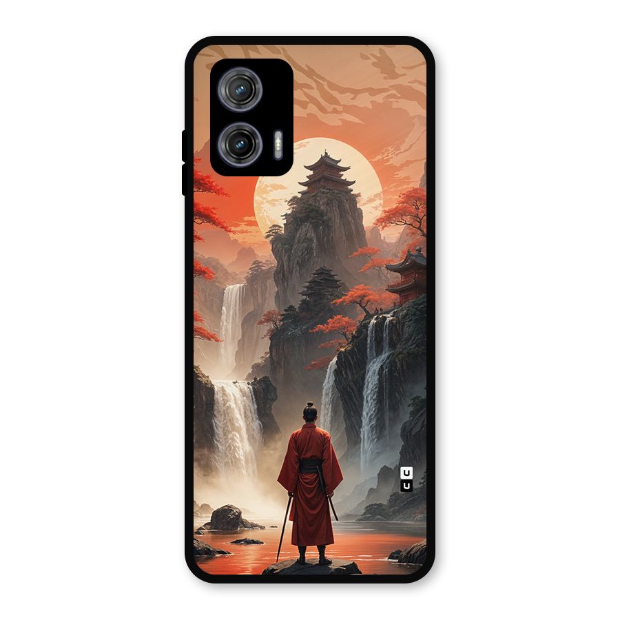 Ancient Waterfall Metal Back Case for Moto G73